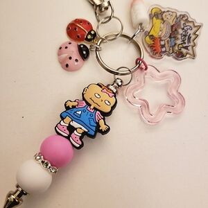Handmade Rugrats Lil Silicone Beaded Keychain